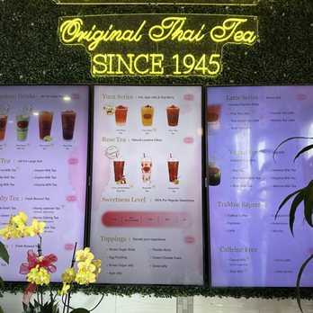 ChaTraMue Original Thai Tea - Menu (May 2025) - Bubble Tea Near Me - Rosemead, California