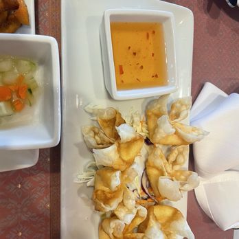 Chaang Thai - A4. Crab Rangoon (6) - Thai Near Me - Colorado Springs, Colorado Chaang Thai - A4. Crab Rangoon (6) - Thai Near Me - Colorado Springs, Colorado