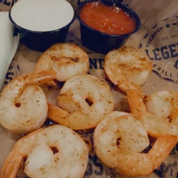 Legends Grill and Bar - Grilled jumbo shrimp in old bay! - Sports Bars Near Me - Yorkville, Illinois