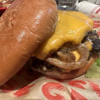 Grease Burger Beer and Whiskey Bar - Smash Burger with regular bun instead of the English muffin bun - Burgers Near Me - West Palm Beach, Florida Grease Burger Beer and Whiskey Bar - Smash Burger with regular bun instead of the English muffin bun - Burgers Near Me - West Palm Beach, Florida