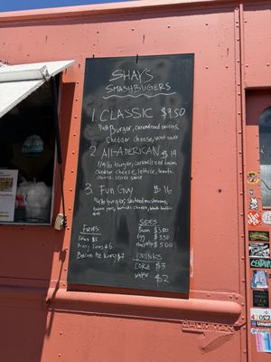 Menu photo 2 Shay's Smashburgers Aiea, HI Menu photo 2 Shay's Smashburgers Aiea, HI
