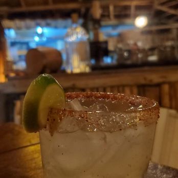 19.5 Km Restaurant - Traditional margaritas made with Don Julii and tajine rimmed glass. !Perfecto! - Seafood Near Me - Cancún, ROO