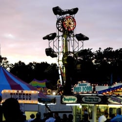Barnstable County Fair - Ride first, eat later.