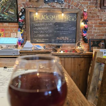 Blacksmith Brewing Company - Love & Patience 8% Barrel Aged Amber infused w/ tart black cherry- Manhattan-ish - Breweries Near Me - Stevensville, Montana