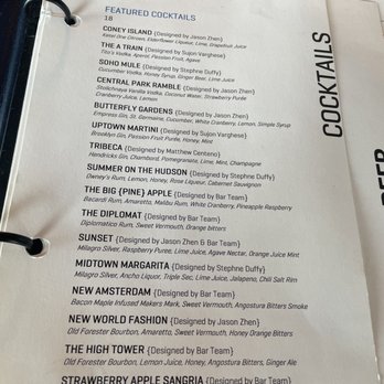 One Dine - Drink menu - New American Near Me - New York, New York One Dine - Drink menu - New American Near Me - New York, New York
