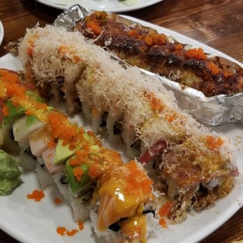 Kansai - John, Sweet Surrender and Lion King Rolls - Sushi Bars Near Me - Concord, California