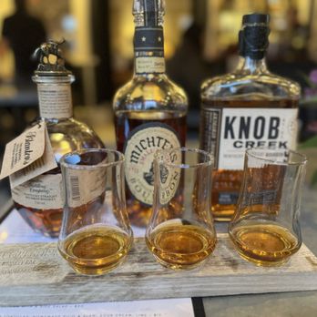 The Alchemy Lounge - My tasting flight. Blanton's, Michters and Knob Creek - Lounges Near Me - Cannon Beach, Oregon The Alchemy Lounge - My tasting flight. Blanton's, Michters and Knob Creek - Lounges Near Me - Cannon Beach, Oregon