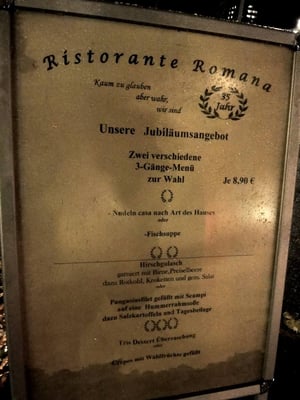 Menu photo 1 Restaurant Romana Berlin, BE Menu photo 1 Restaurant Romana Berlin, BE