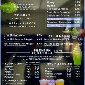Mocha - Menu board 2 - Ice Cream & Frozen Yogurt Near Me - Aurora, Colorado