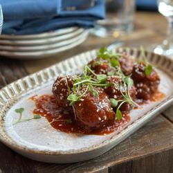 O’Shaughnessy Distilling - BBQ meatballs