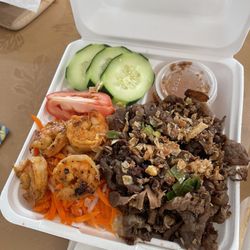 Urban Chops - Torched shrimp and pork.