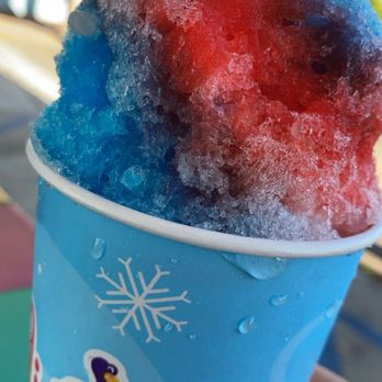 Pelican's Snoballs - This is the large "Superhero" combination, definitely my favorite - Shaved Ice Near Me - Clovis, California Pelican's Snoballs - This is the large "Superhero" combination, definitely my favorite - Shaved Ice Near Me - Clovis, California