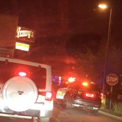 Wendy's - Cops breaking up fight outside drive thru