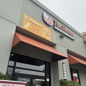 Two Hands Korean Corn Dogs - Walking in.... - Korean Near Me - Clovis, California