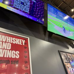 Plenty of sports on the screens to distract you during the long wait