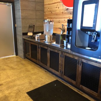 Fire Wings - Water and coffee Condiment section - Chicken Wings Near Me - Manteca, California