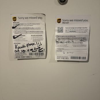 UPS Customer Service - The bull shit lies the drivers keep on my door.  This is a huge scam Please do not use this company again. - Shipping Centers Near Me