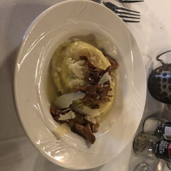 Gianmarco's Restaurant - Ravioli with Ricotta, Parmesan, Mushrooms and egg yolk. - Italian Near Me - Birmingham, Alabama