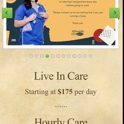 Affordable Caregivers - Website updates