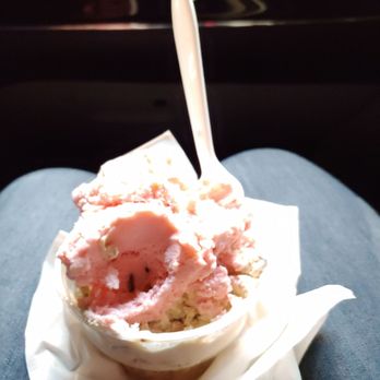 Tom Wahl's Newark - Black cherry ice cream and candy bar ice cream - size medium - Burgers Near Me - Newark, New York