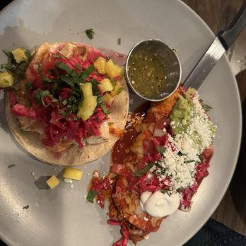 Mexcal - Mahi Mahi grilled taco and spicy lamb enchilada - Mexican Near Me - Reno, Nevada Mexcal - Mahi Mahi grilled taco and spicy lamb enchilada - Mexican Near Me - Reno, Nevada