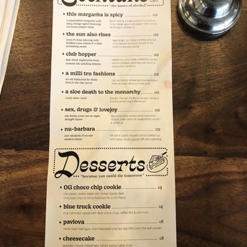 Jojo - Cocktail and dessert menu - American Near Me - Portland, Oregon Jojo - Cocktail and dessert menu - American Near Me - Portland, Oregon