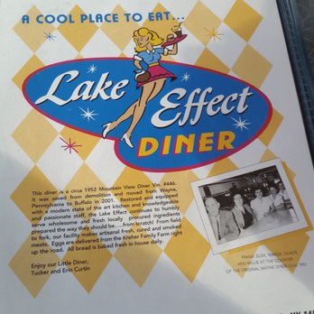 Lake Effect Diner - the menu cover - Diners Near Me - Buffalo, New York Lake Effect Diner - the menu cover - Diners Near Me - Buffalo, New York