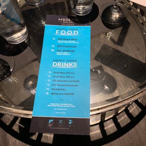 Photo of Modern Round - Peoria, AZ, United States. Happy hour menu