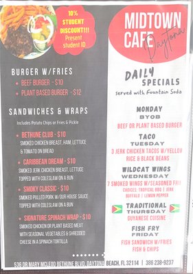 Menu photo 1 Midtown Cafe Daytona Daytona Beach, FL
