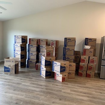 All My Sons Moving & Storage - all boxes placed on first floor even though they were labeled per room and floor - Packing Services Near Me - Oak Park, Michigan