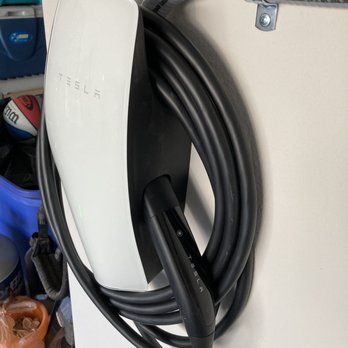 CDW Electrical Services - Tesla Wall Charger handle view - Electricians Near Me