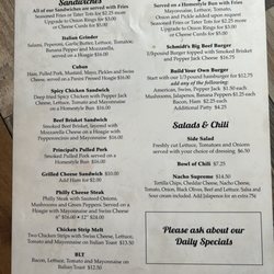 Schmidt's Corner Bar & Grill - Menu