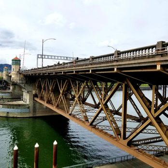 Burnside Bridge - From Eastbank Esplanade - Landmarks & Historical Buildings Near Me - Portland, Oregon