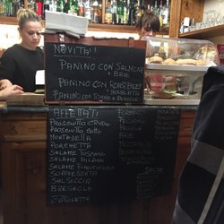Marsili Costantino Wine Bar - The menu and counter where you place your order
