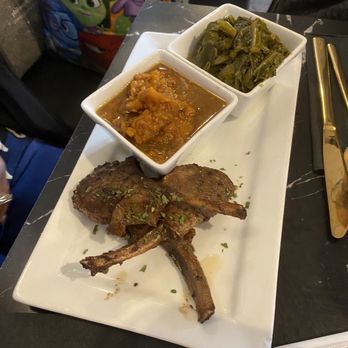 Soule - Lamb chops with sweet potatoes and greens - Cajun/Creole Near Me - Chicago, Illinois