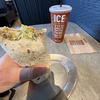 Pancheros Mexican Grill - Johnston - Steak burrito with guacamole. - Mexican Near Me - Johnston, Iowa