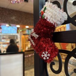 Popeyes Louisiana Kitchen - Christmas decor inside the store