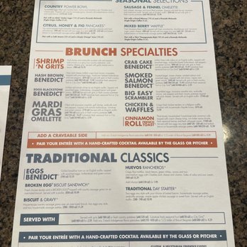 Another Broken Egg Cafe - Menu - Breakfast & Brunch Near Me - Pensacola, Florida