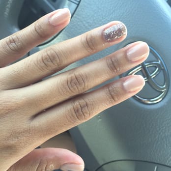 Candy Nails - Matte coating for the pink nails and glitter on my ring finger! :D - Nail Salons Near Me - Las Vegas, Nevada