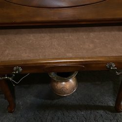 My Jewel Shop - Antique Wood Secretary's Desk with Inlay