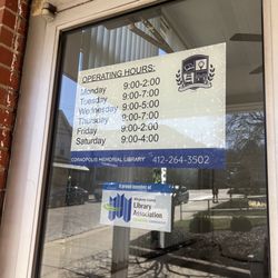 Coraopolis Memorial Library - Hours