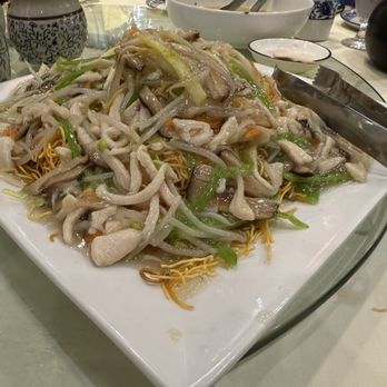 Han Spot - Fried noodles with chicken strips(雞絲炒麵) - Dim Sum Near Me - Gaithersburg, Maryland