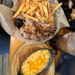 Fire And Ice - Pulled pork, fries and Mac & cheese