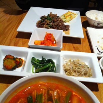 Cafe Korea - Bulgogi, panchan, and yu ke jang yummy :) - Korean Near Me - Fishers, Indiana