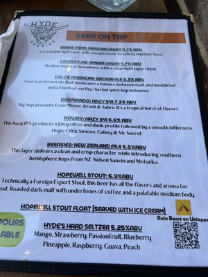 Menu photo 2 Hyde Brewing Milton, GA