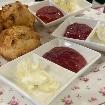 Arteastic - Scones and fresh cream and strawberry jam - Tea Rooms Near Me - Richmond, Texas Arteastic - Scones and fresh cream and strawberry jam - Tea Rooms Near Me - Richmond, Texas