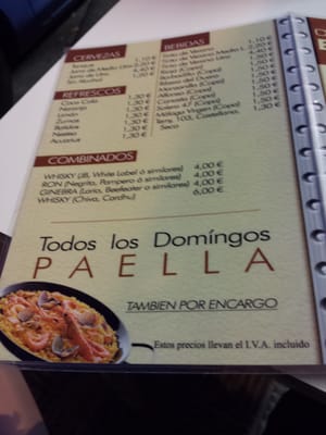 Menu photo 1 El Mejillón Seville, SE