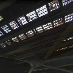Looking up from the park walkway (via GMaps). They should put a fine mesh or solid surface under the grating. Common sense. Looking up from the park walkway (via GMaps). They should put a fine mesh or solid surface under the grating. Common sense.