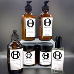 Olfactory House - Olfactory House infuses their signature scent Faire Taire into their body moisturizer, body oil, shampoo, conditioner, and candles.