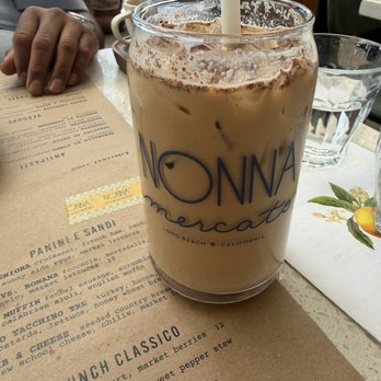 Nonna Mercato - Vanilla Iced latte with cinnamon. - Bakeries Near Me - Long Beach, California Nonna Mercato - Vanilla Iced latte with cinnamon. - Bakeries Near Me - Long Beach, California